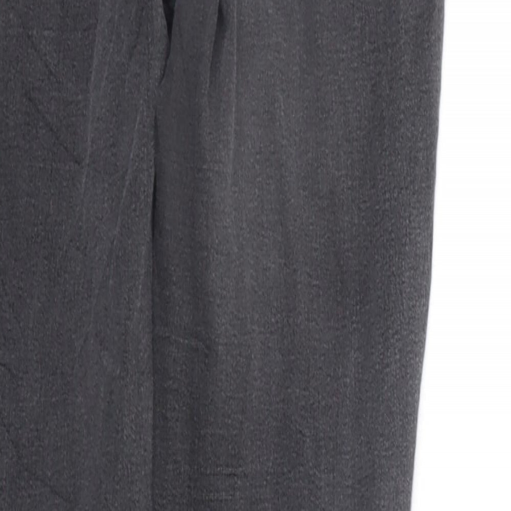 Brand and care label for F&F women’s grey trousers, size UK 10, 27-inch leg