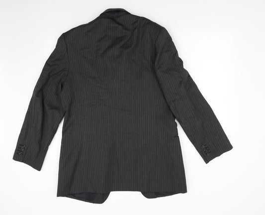 Lord's Taylor Mens Grey Striped Jacket Suit Jacket Size 40