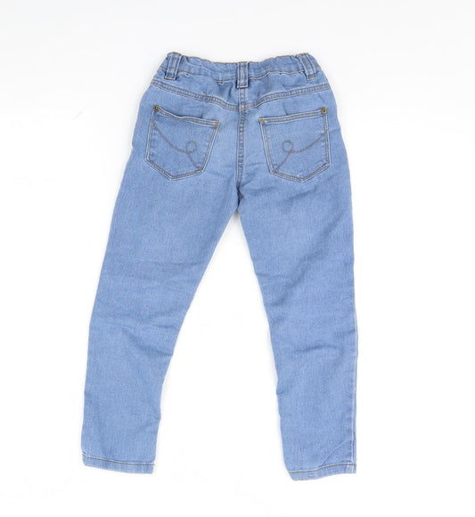 denim Girls Blue Denim Straight Jeans Size 6 Years