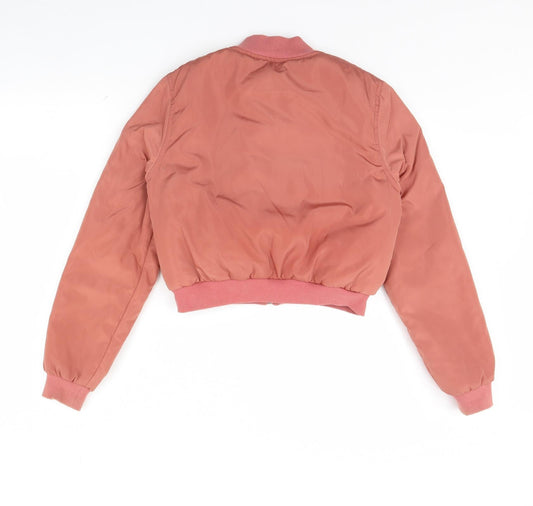 Missguided Womens Pink Jacket Coat Size 8