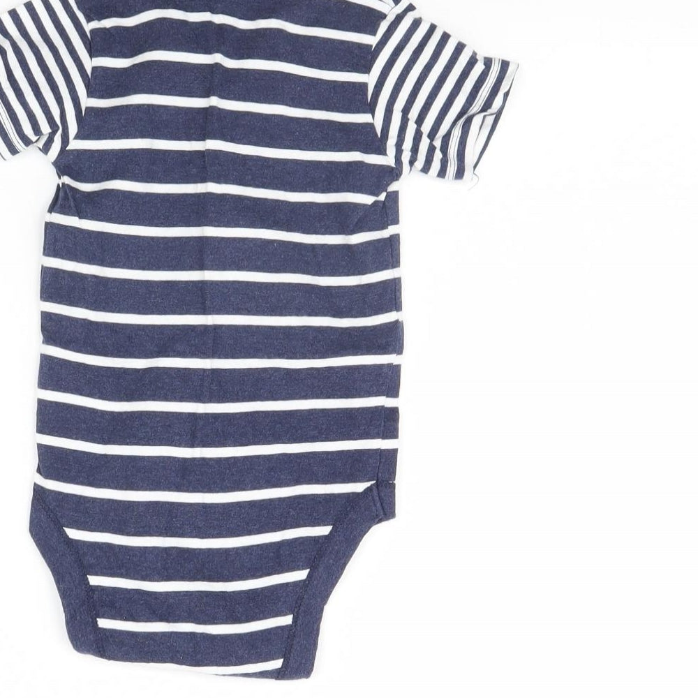 Nutmeg Baby Blue Striped Babygrow One-Piece Size 12 Months