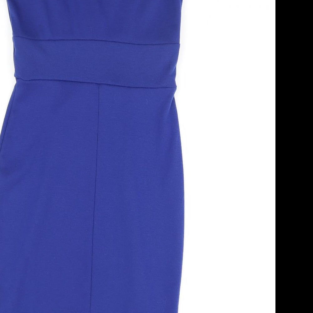 Billie & Blossom Womens Blue Pencil Dress Size 8