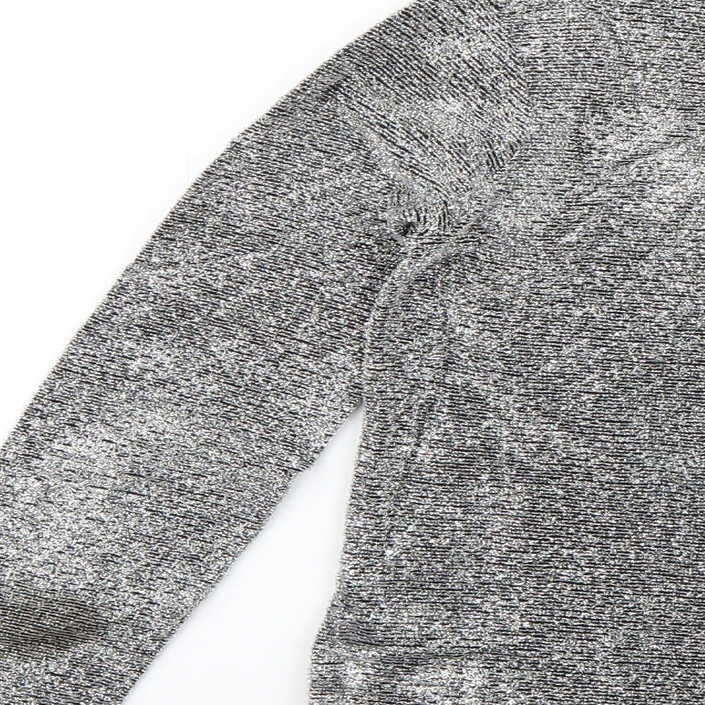 Womens UK Size 8 Emreco Silver Pullover Jumper