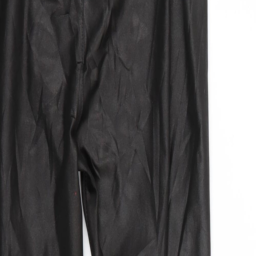 Womens UK Size M Preworn Regular Fit Jegging Black Trousers