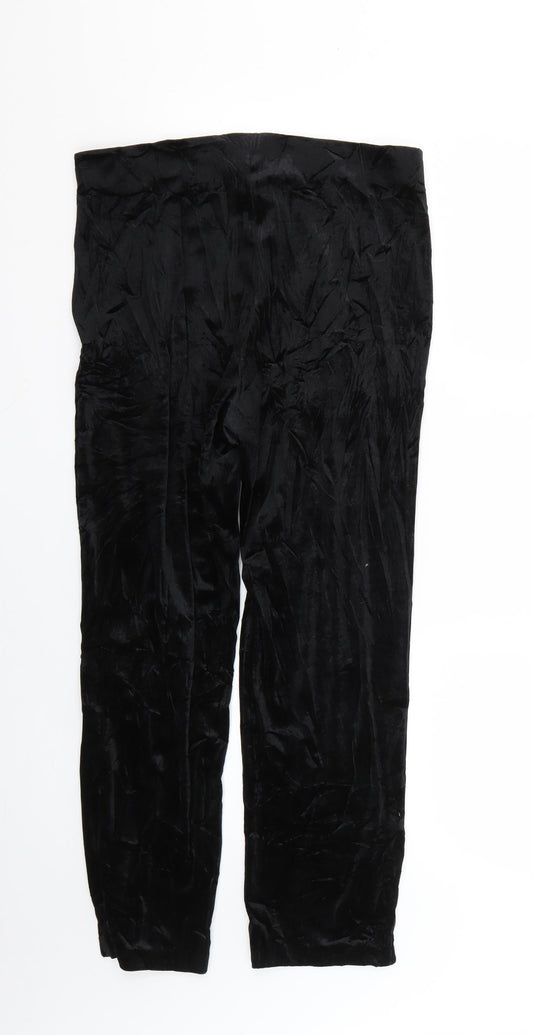 monkl Womens Black Trousers Size M L24 in