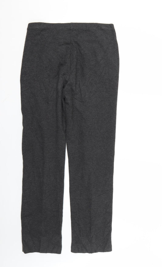Classics Womens Grey Trousers Size 12 L28 in