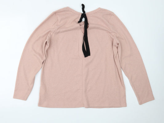 Primark Womens Pink Pullover Jumper Size L