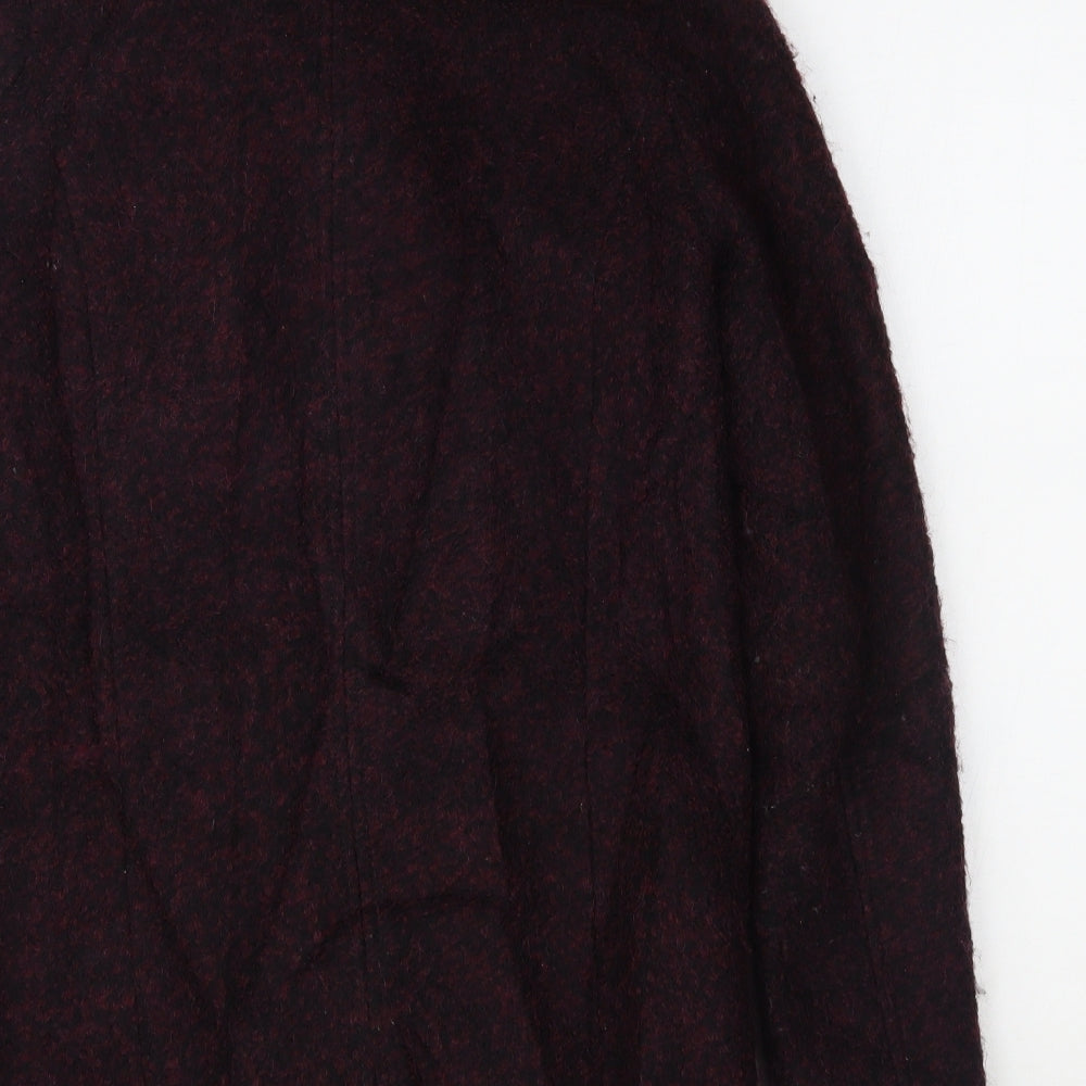 Womens UK Size 4 H&M Purple Overcoat