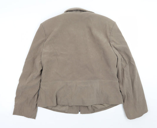 Womens UK Size 18 AMARANTO Beige Jacket