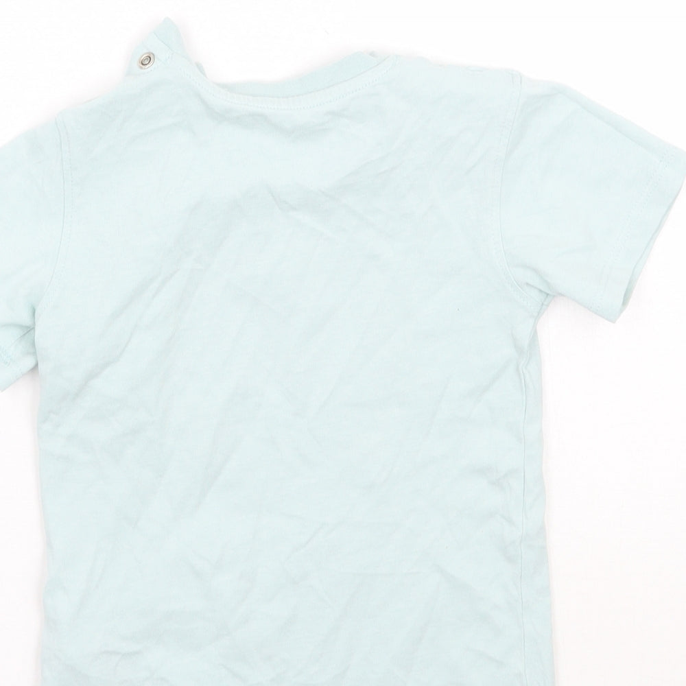 Marks and Spencer Girls Green Basic T-Shirt Size 3-4 Years