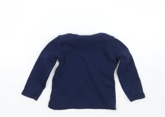 Preworn Girls Blue Basic T-Shirt Size 2 Years