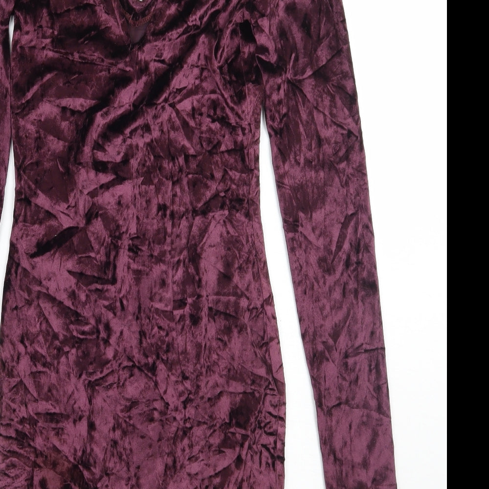 Primark Womens Purple A-Line Size 8