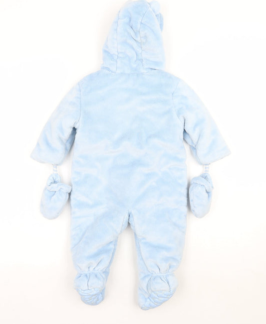 Preworn Baby Blue Babygrow One-Piece Size 18 Months