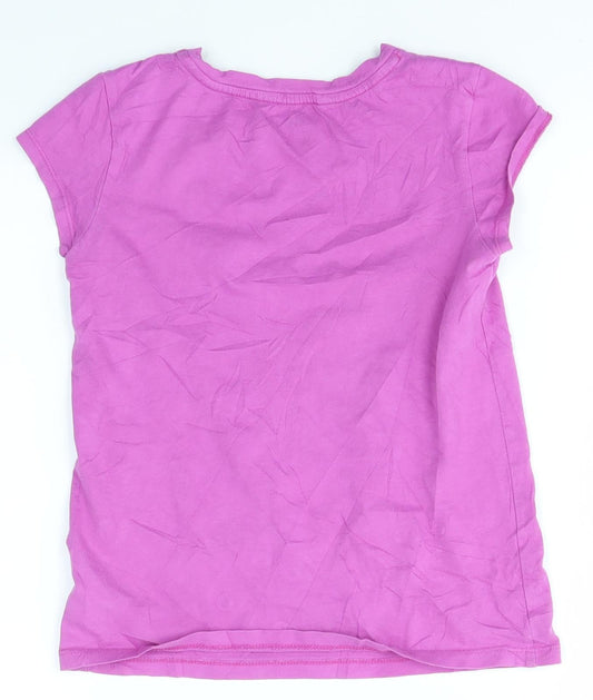 Gap Girls Pink Basic T-Shirt Size 8 Years