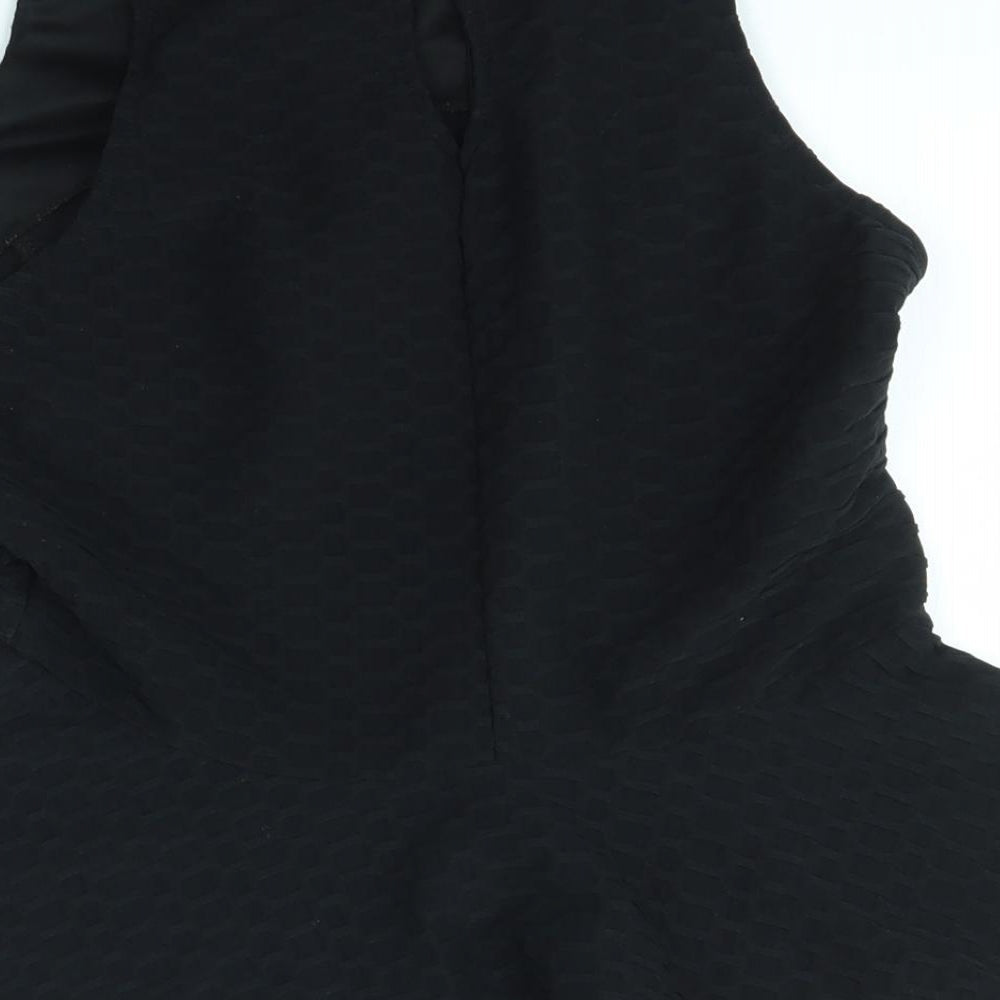 Miss Selfridge Womens Black Basic Blouse Size 12