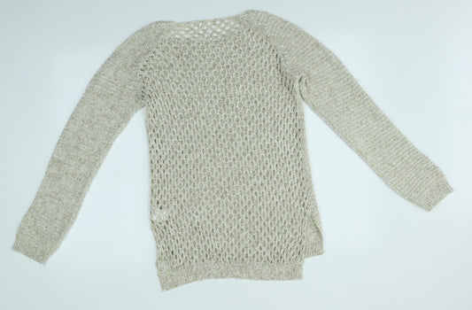 Womens UK Size L H&M Brown Pullover Jumper