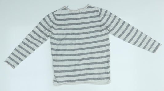 Okaidi Girls Multicoloured Striped Pullover Jumper Size 10 Years