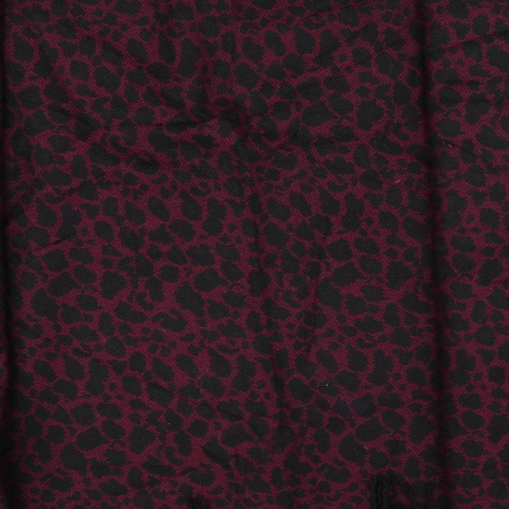 Pia Rossini Womens Purple Animal Print Overcoat Poncho One Size - Shawl Style Poncho