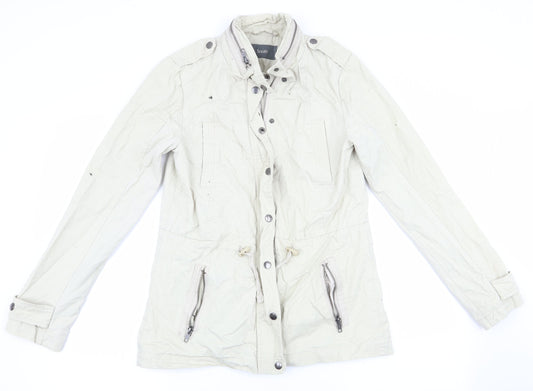 Womens UK Size 8 South Beige Anorak Coat