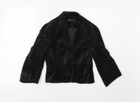 Topshop Womens Brown Jacket Blazer Size 8