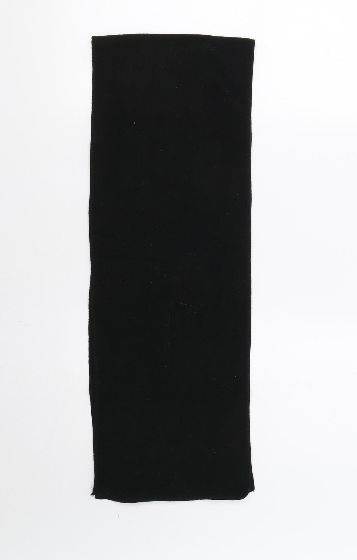 Front view of Preworn unisex black scarf one size