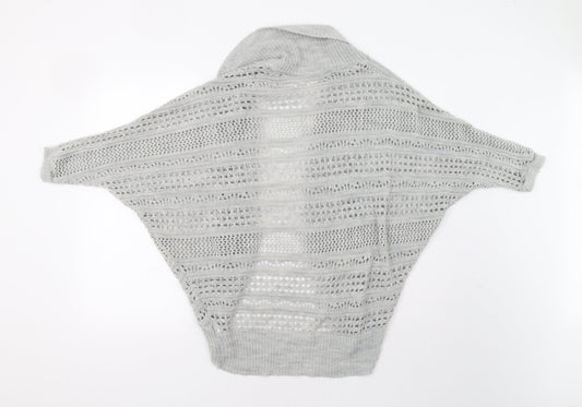 Womens UK Size M New Look Grey Cardigan Jumper