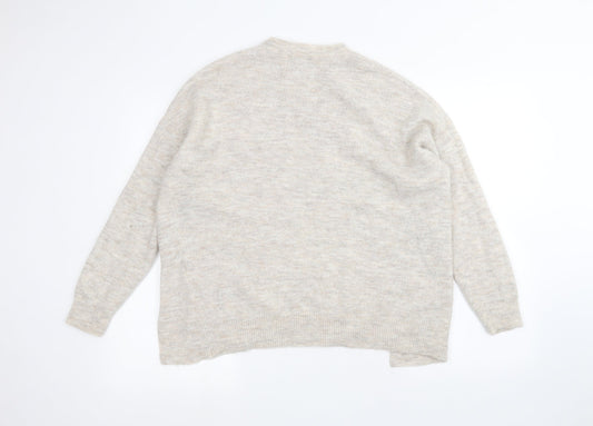 Womens UK Size M New Look Beige Pullover Jumper