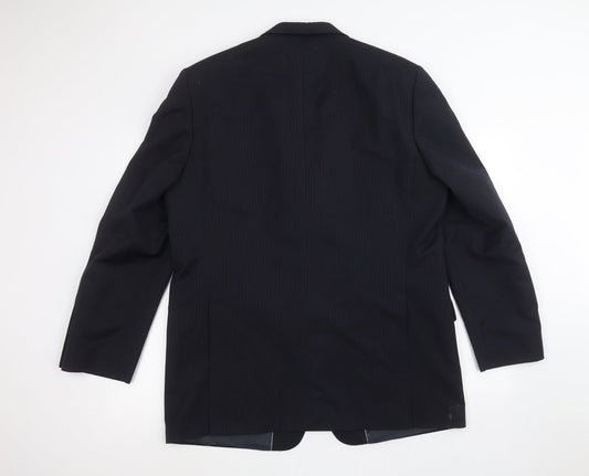 vincent pelle Mens Blue Jacket Suit Jacket Size 44