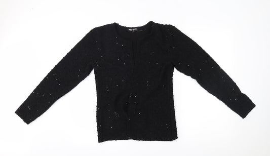 Womens UK Size 12 Select Black Cardigan Jumper