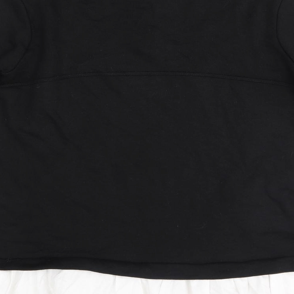 Womens UK Size S cameo rose Black Pullover Jumper