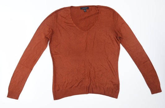 Womens UK Size 8 Atmosphere Brown Pullover Jumper