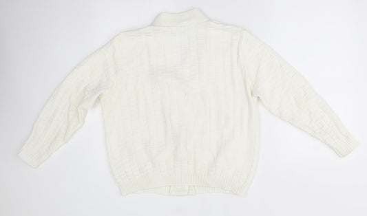 St Catherine Womens Ivory Cardigan Jumper Size L