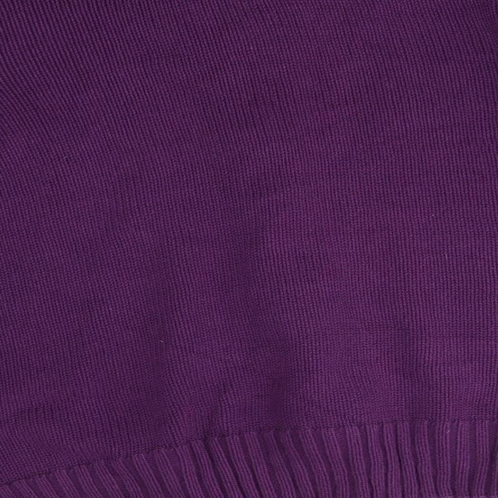 Womens UK Size M EWM Purple Full Zip Jumper