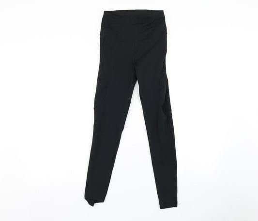 Additional front view of ASOS women’s black leggings, size UK 8, 29-inch leg