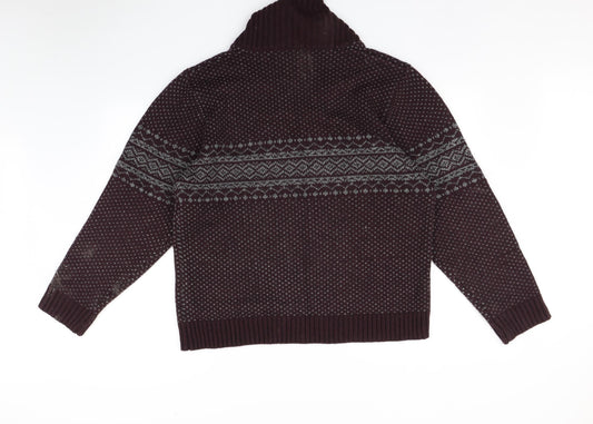 GEORGE Mens Purple Pullover Jumper Size L