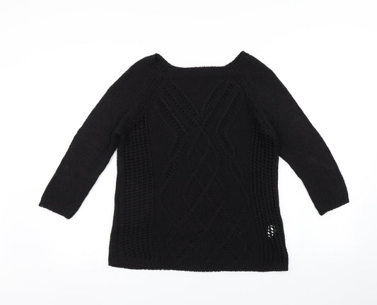 Womens UK Size 10 Atmosphere Black Pullover Jumper