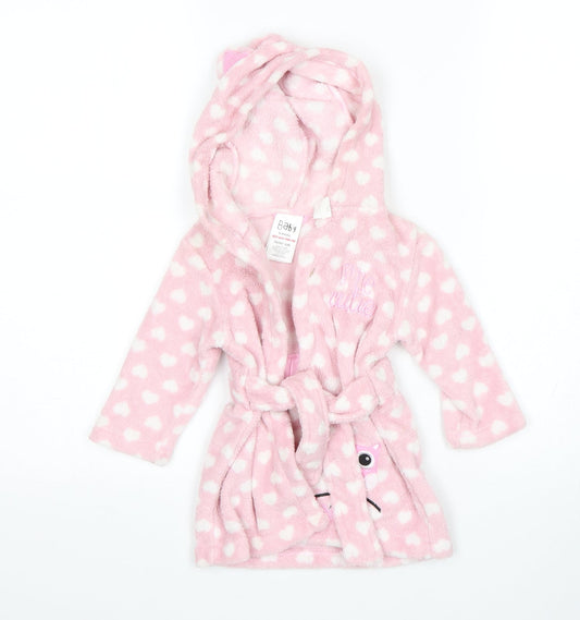 Peacocks Girls Pink Polka Dot Gown Size 6-9 Months