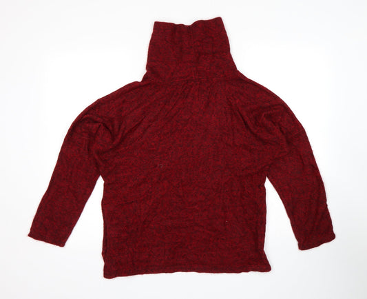 Lucca Vannuci Womens Red Pullover Jumper Size M