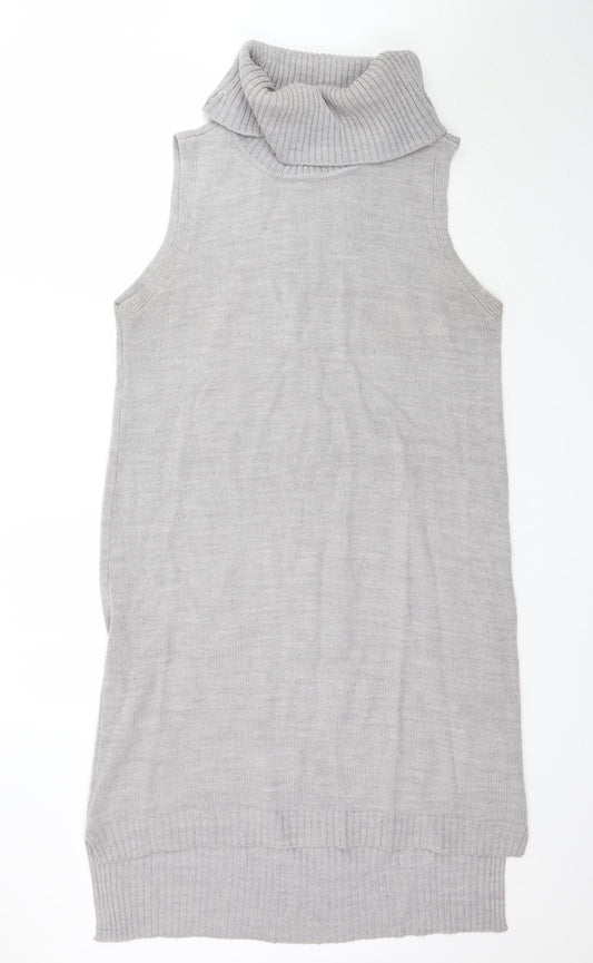 Additional front view of Peacocks women’s grey knit mini, size M