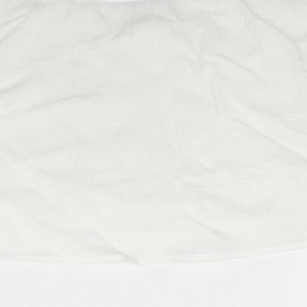 Womens UK Size S FOREVER 21 White Camisole Blouse