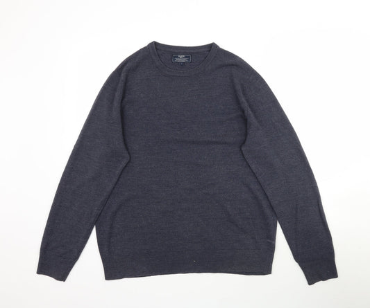 Mens UK Size L BHS Grey Pullover Jumper