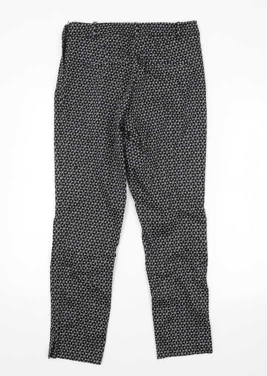 Womens UK Size 10 H&M Regular Fit Black Trousers