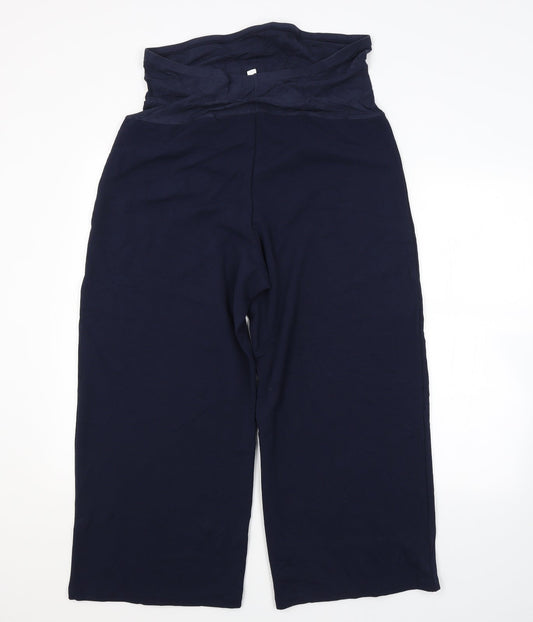 Womens UK Size L H&M Regular Fit Blue Trousers