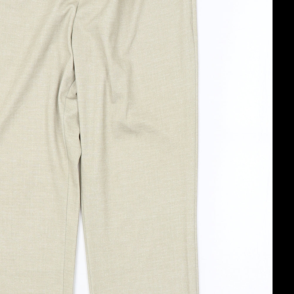 Womens UK Size Preworn Regular Fit Green Trousers