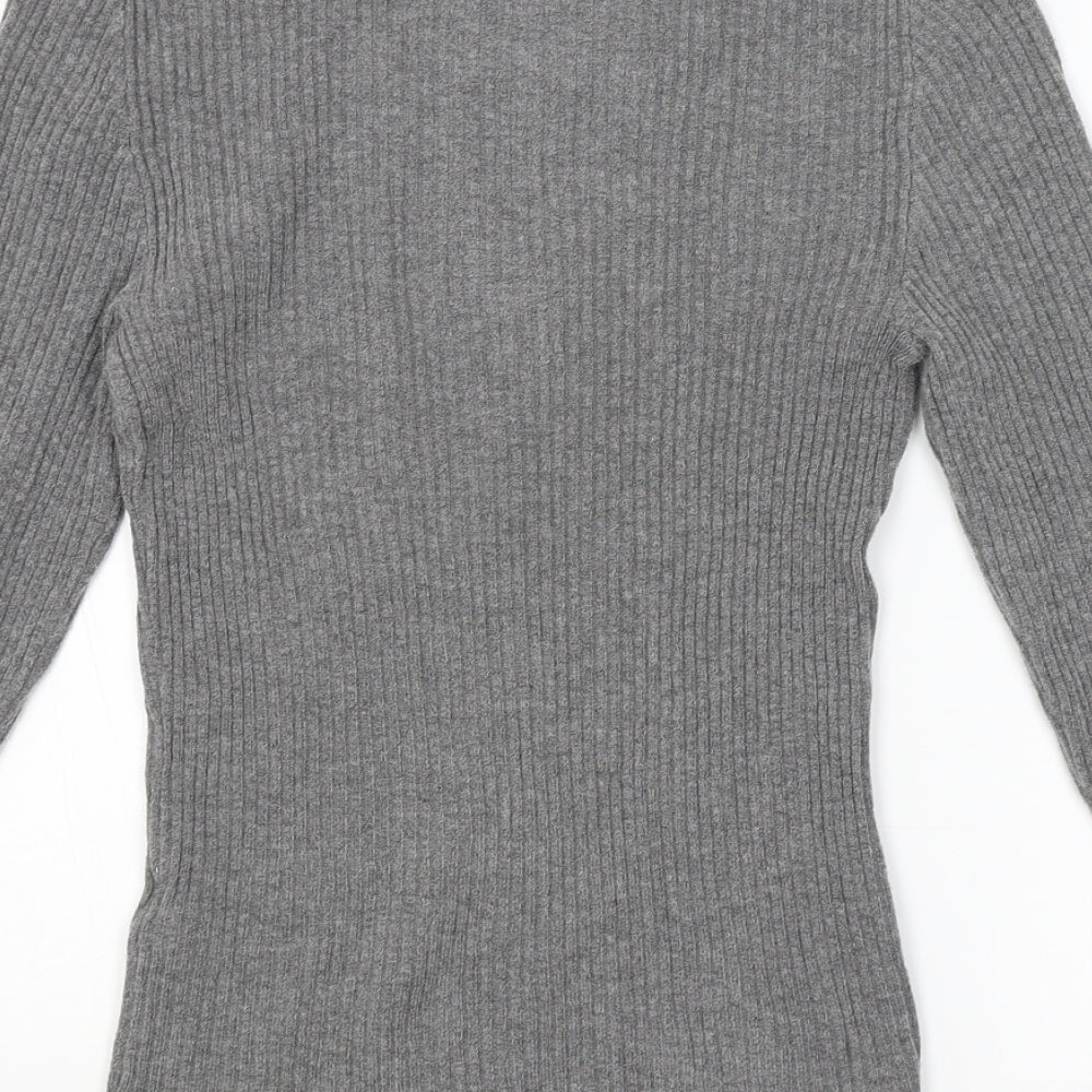 Brand and care label for Primark women’s grey jumper, size UK 14