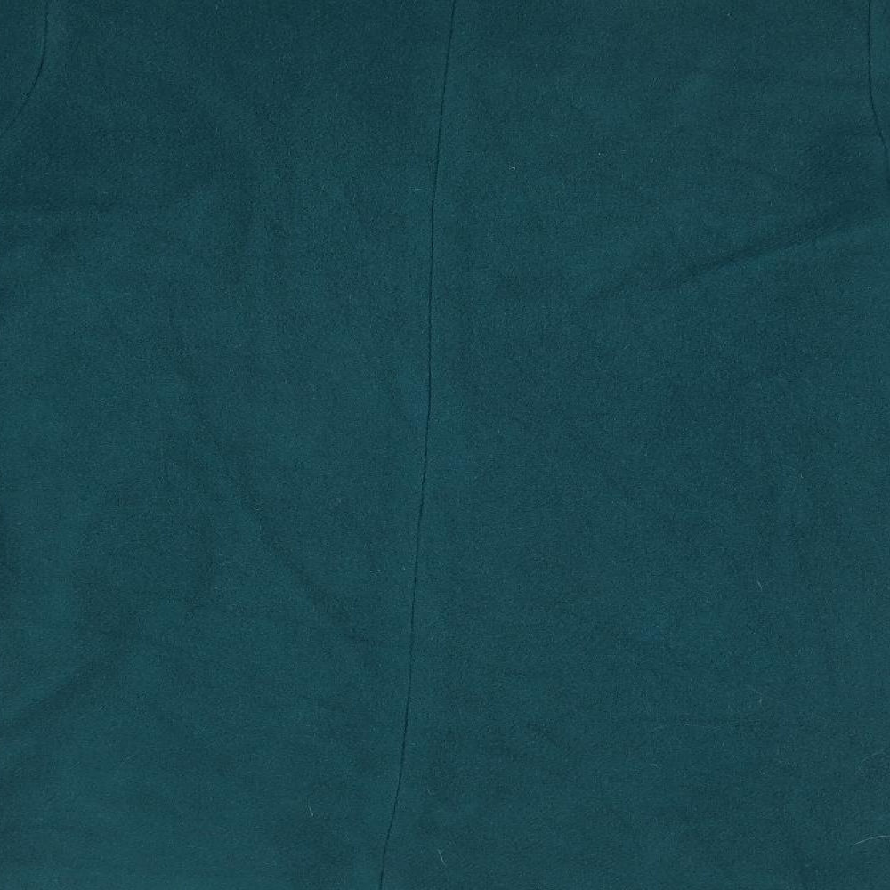 Womens UK Size Preworn Green Overcoat