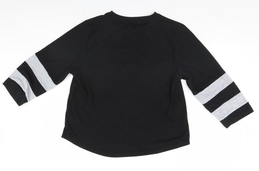 Womens UK Size 14 Peacocks Black Pullover Jumper
