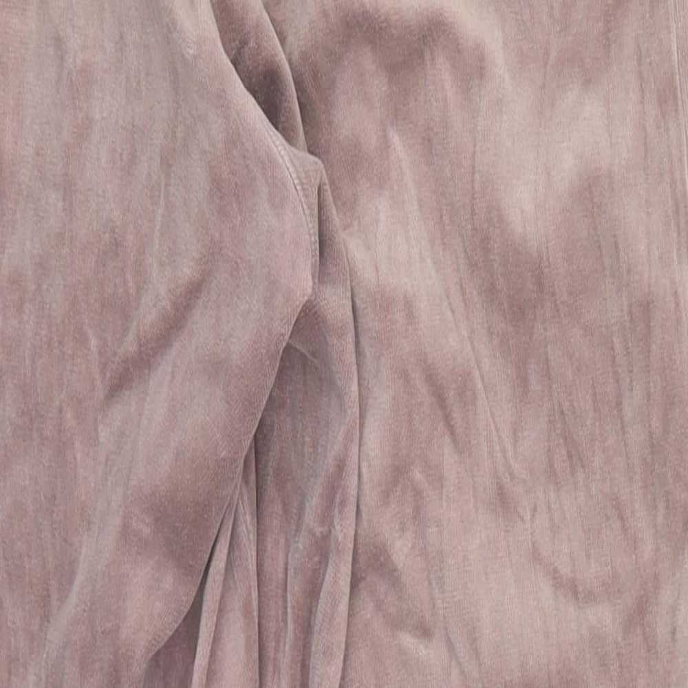 Womens UK Size 8 Marks and Spencer Regular Fit Pink Trousers