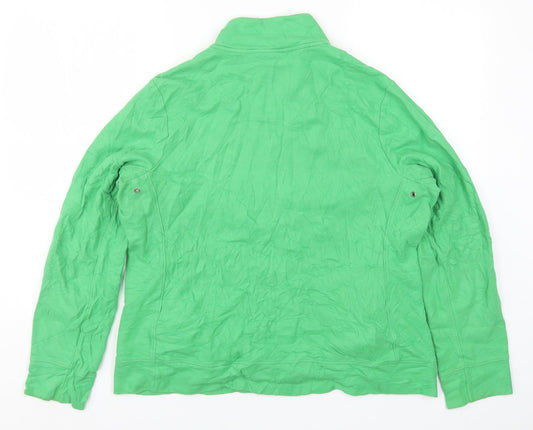 Womens UK Size L Croft & Barrow Green Basic T-Shirt