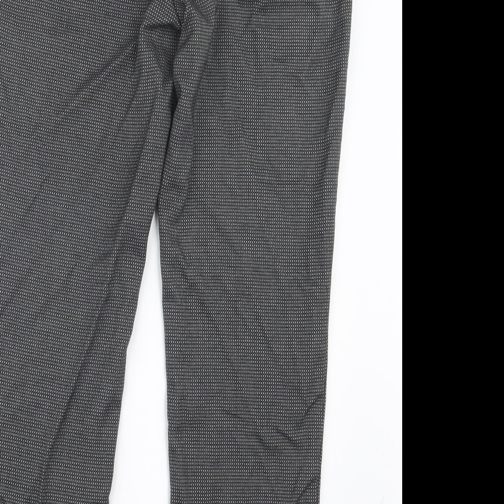 Womens UK Size 12 Marks and Spencer Regular Fit Black Trousers